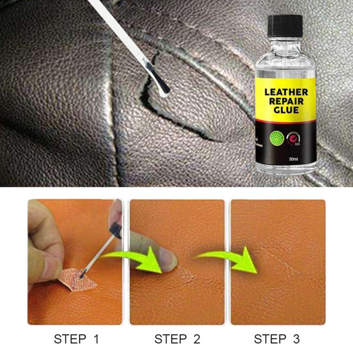 cw】Leather Repair Glue 30ml50ML Leather Scratch Repair Soft Glue